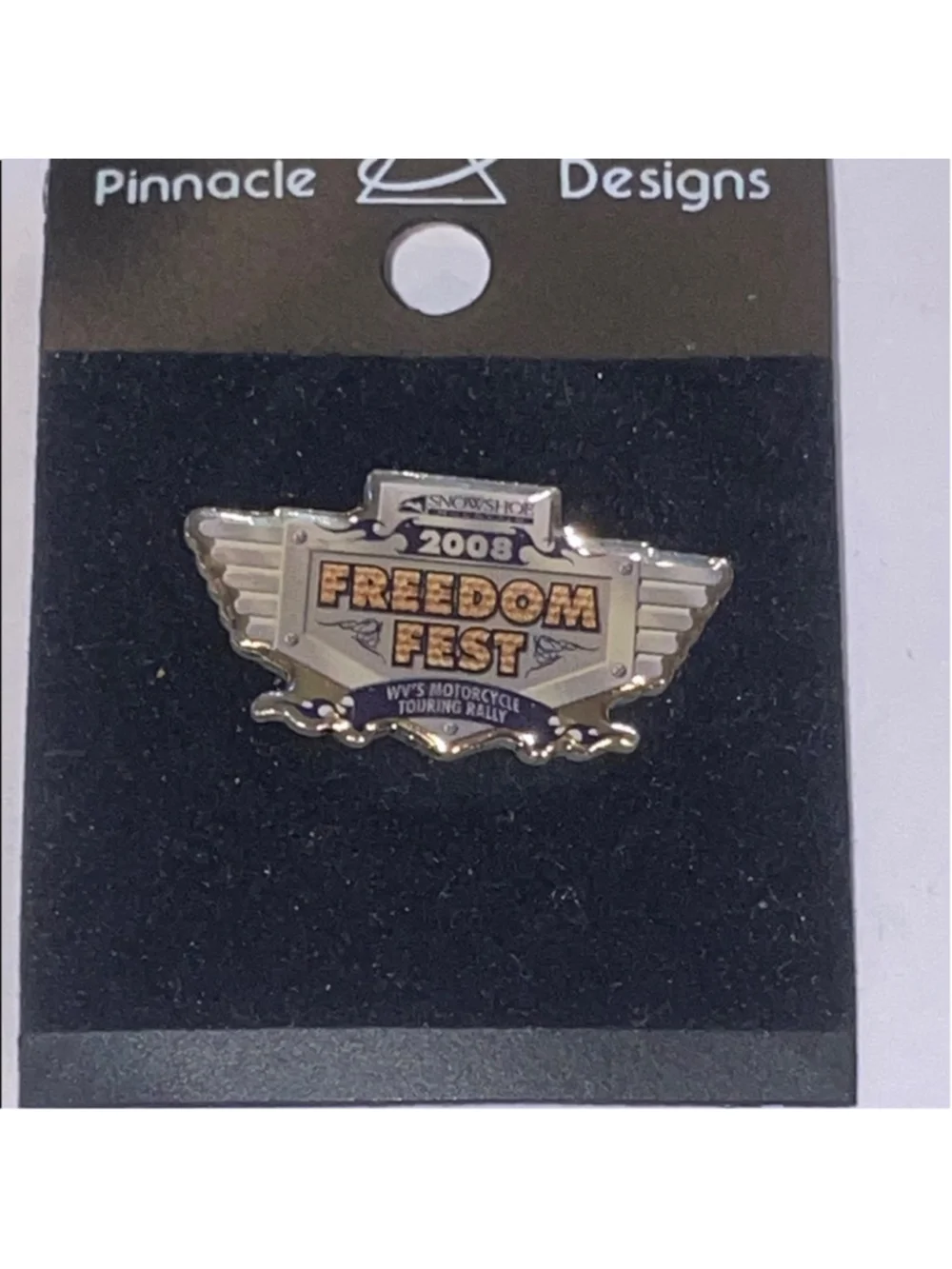 2008 WV Bikers Tour Pinnacle Designs Freedom Fest Pin